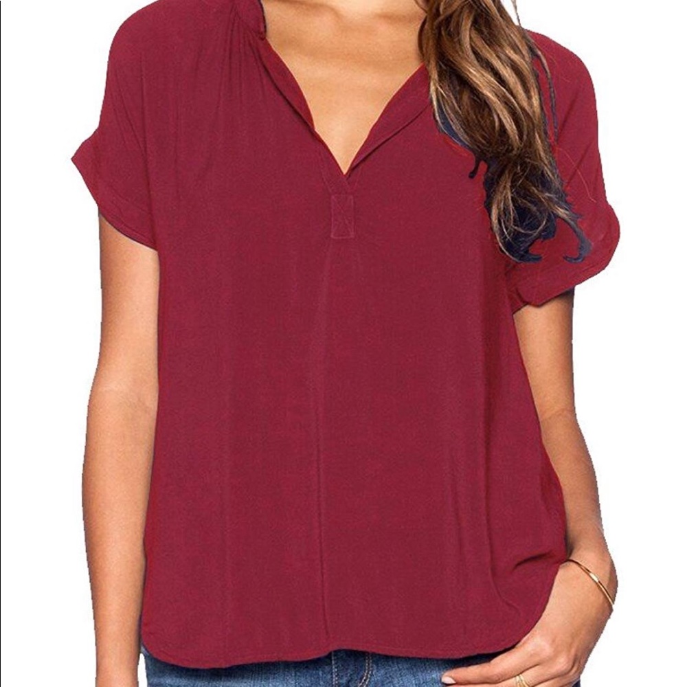 NWOT Women’s Burgundy Blouse Size S